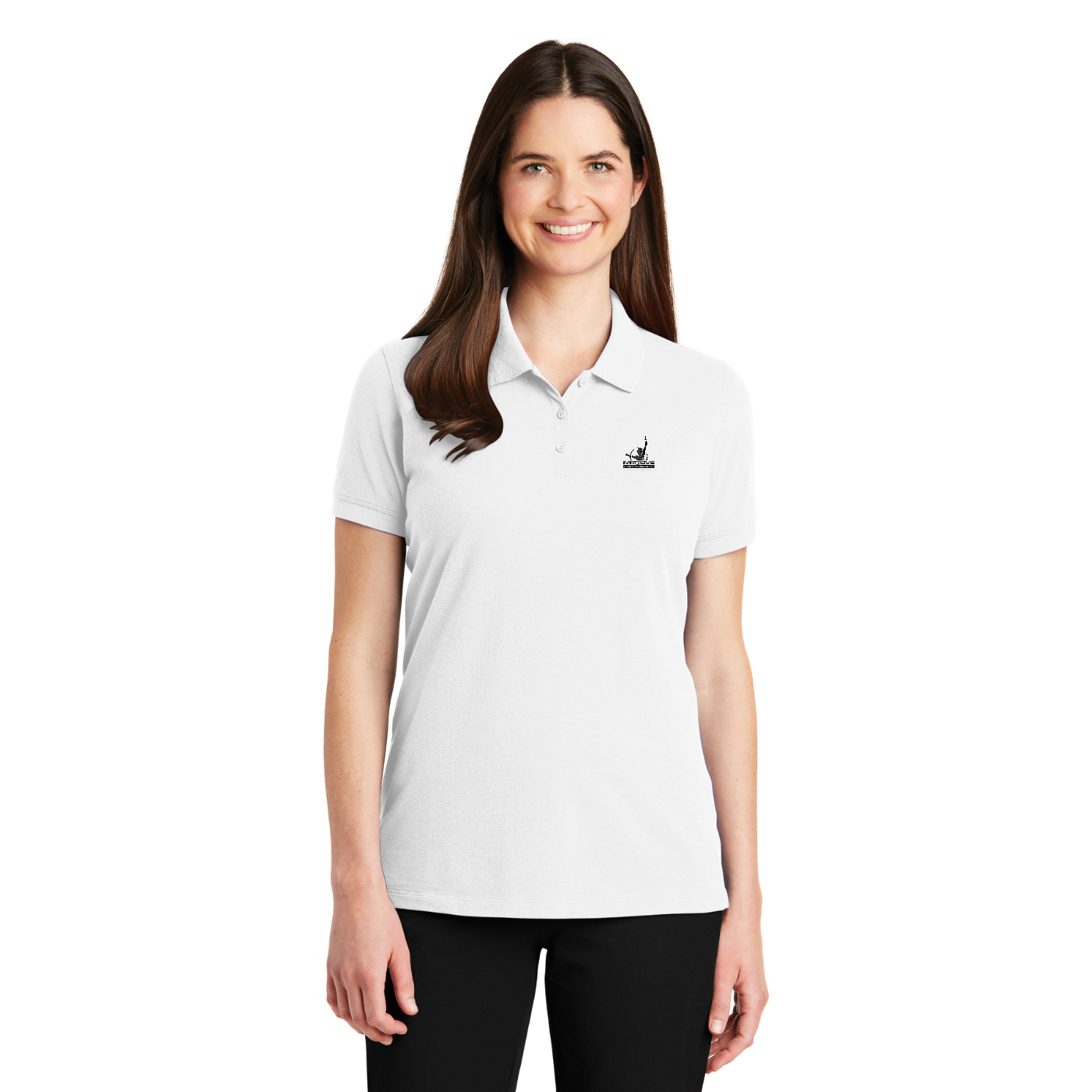 Port Authority Women's EZCotton Polo — model
